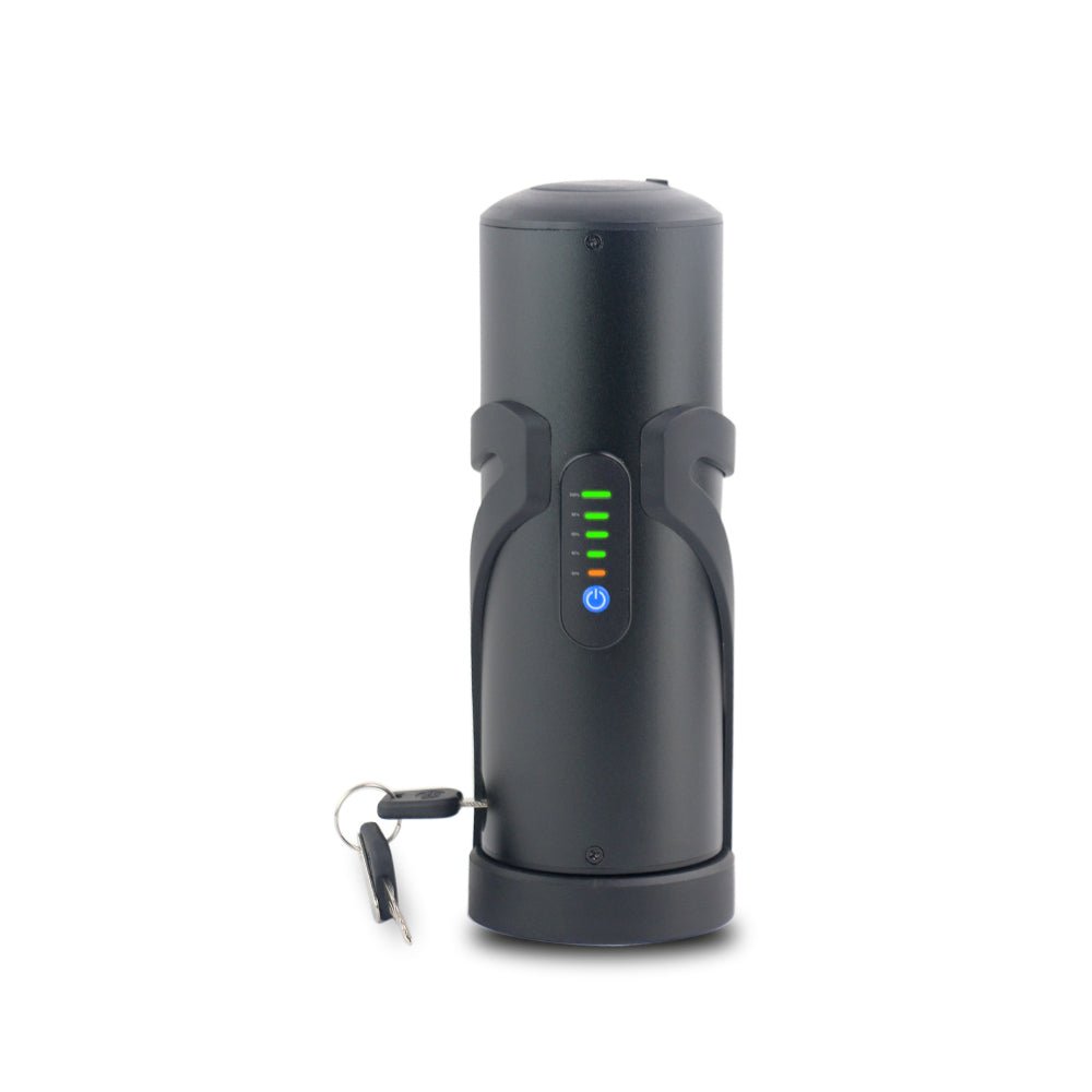 Easy install e-bike battery for a water bottle cage