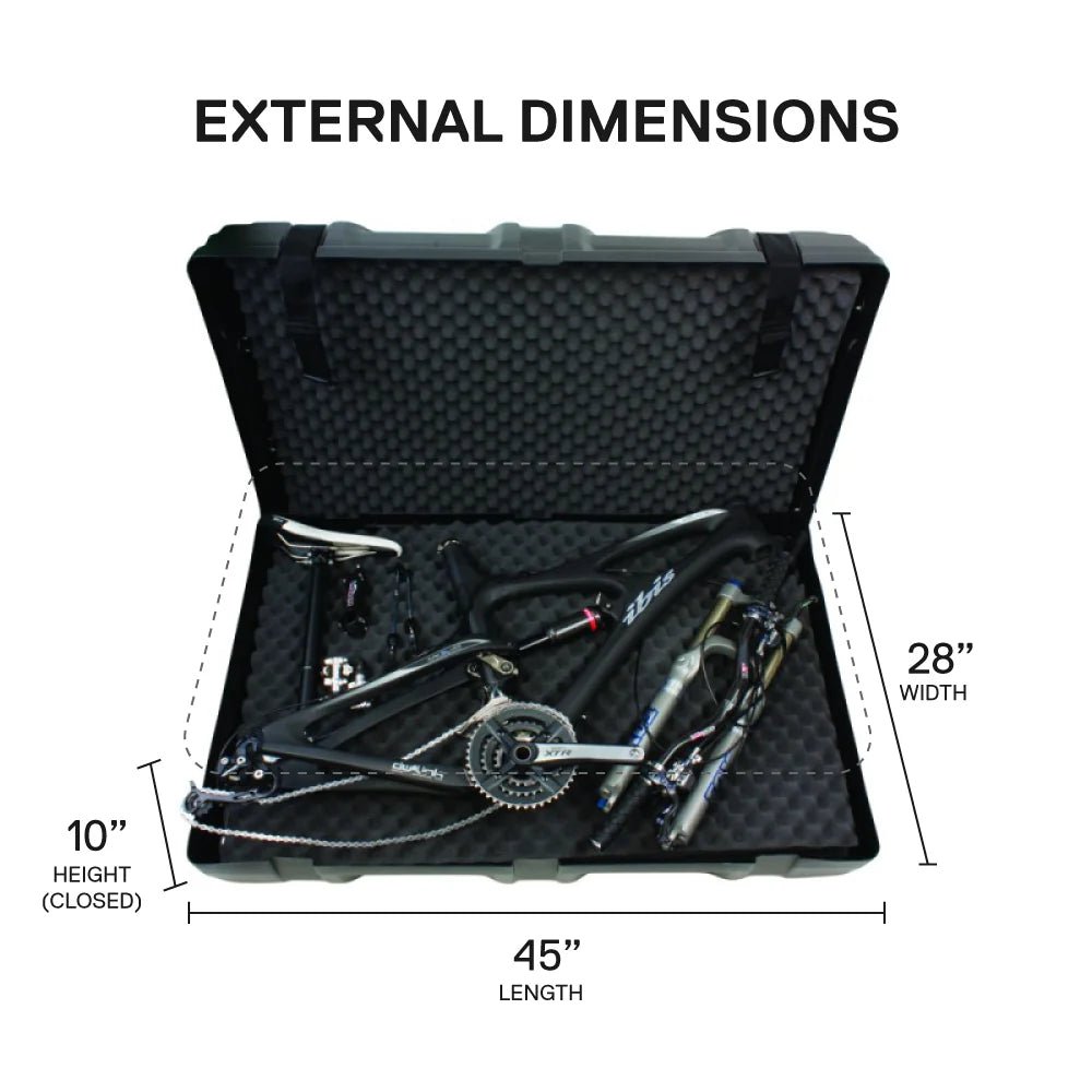 Bike Box Hire Caterham | Bicycle Travel Case Rental (SERFAS Box Case) - Ross Cycles - Caterham Bicycle Servicing and Shop